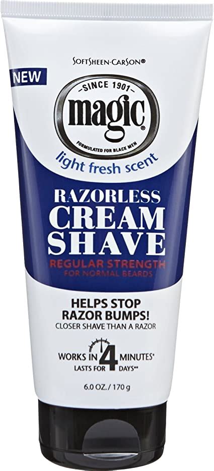 Magic razorless shave cream